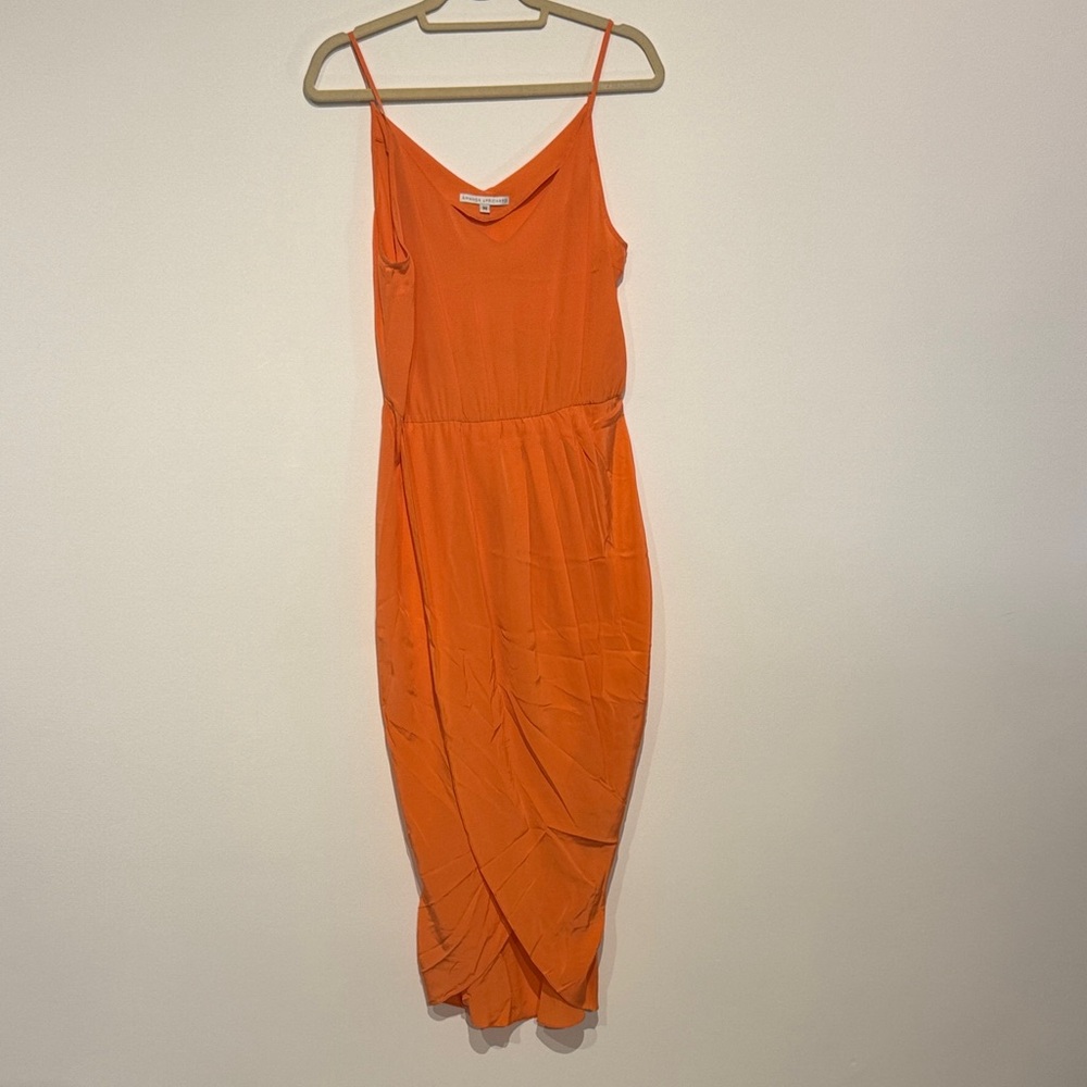 Salmon Amanda Uprichard Midi Dress
